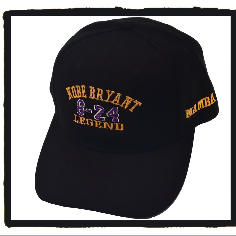 Kobe Bryant embroidered hat Legend, tribute hat
